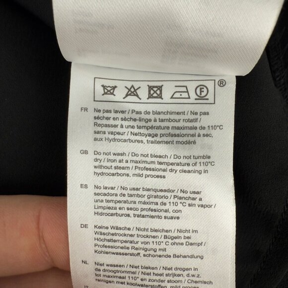 CLAUDIE PIERLOT Fitted Lace LBD Coktail Office Openback Black Minj Dress sz 38 - Picture 12 of 13